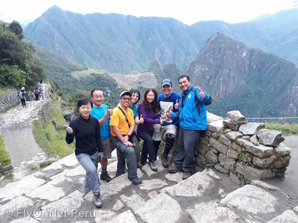 Fotoalbum: Ankunft der Wandergruppe in Machu Picchu