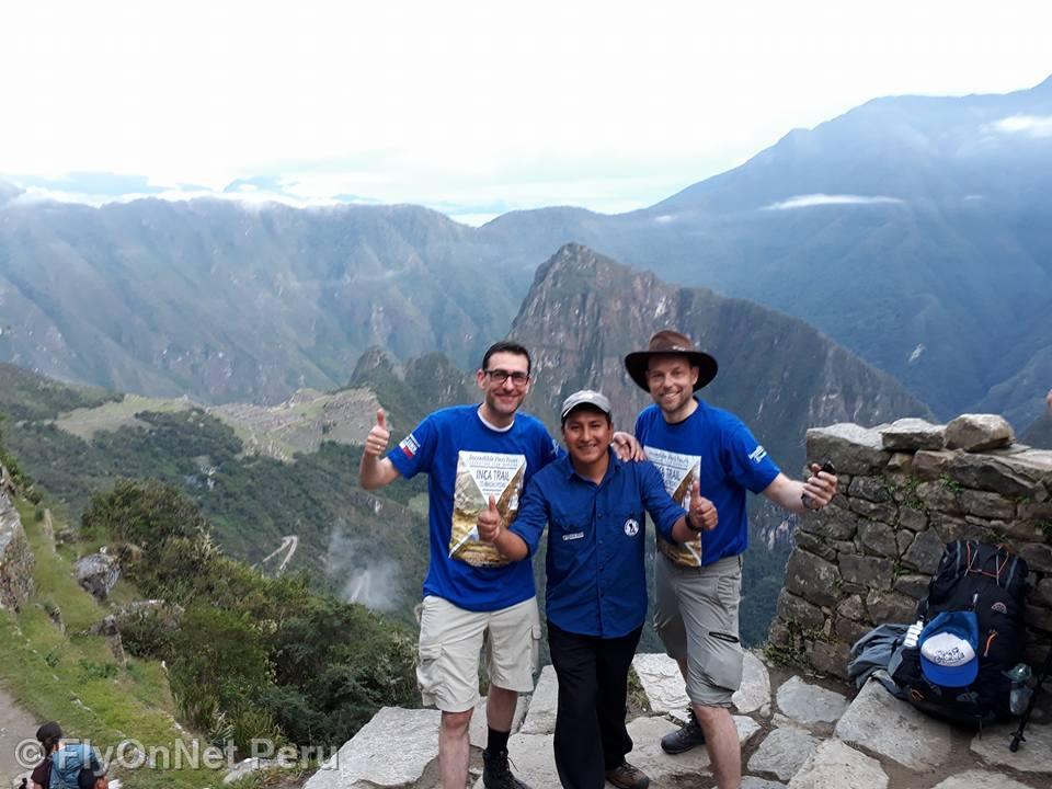 Fotoalbum: Ankunft der Wandergruppe in Machu Picchu