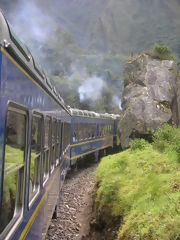 Zug in Richtung Machu Picchu